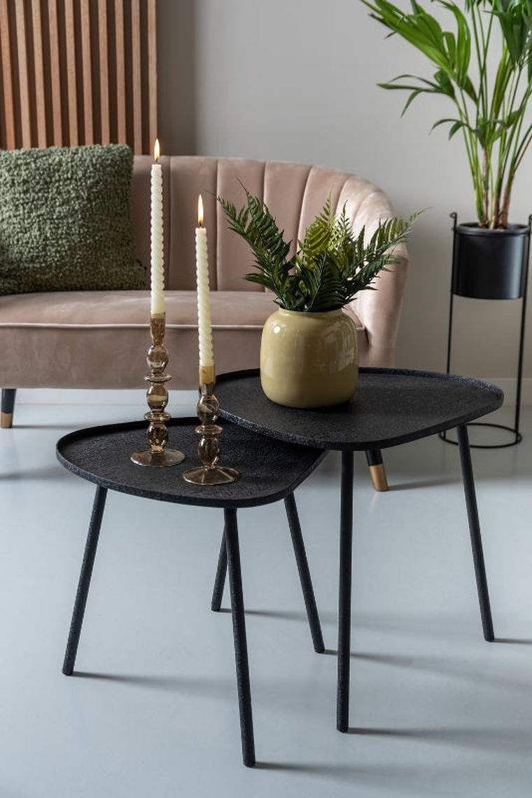 Leitmotiv, Boaz, stolik kawowy metalowy, wys. 43 cm