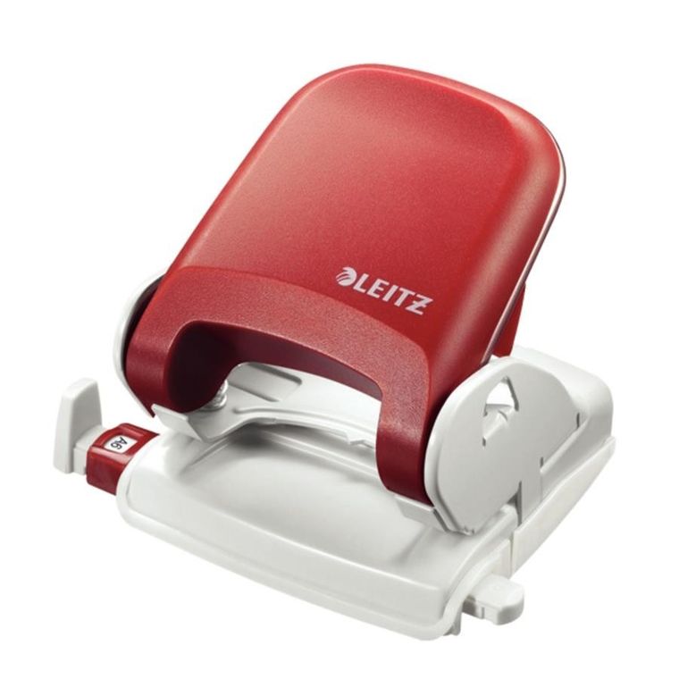 Leitz, New Nexxt, dziurkacz, czerwony, 25 kartek