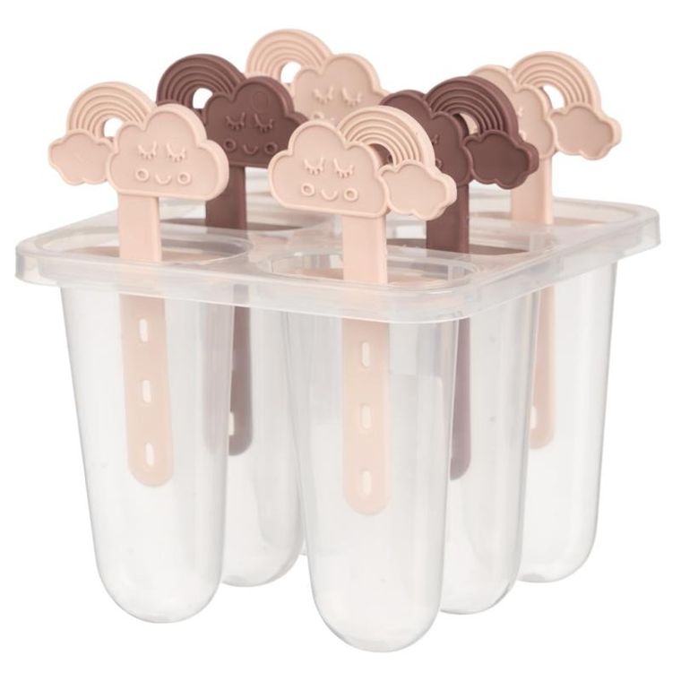 Leknes, foremki do domowych lodów na patyku, 6 szt.