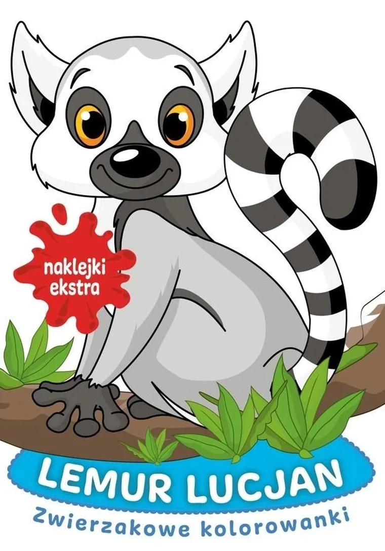 Lemur Lucjan. Zwierzakowe kolorowanki