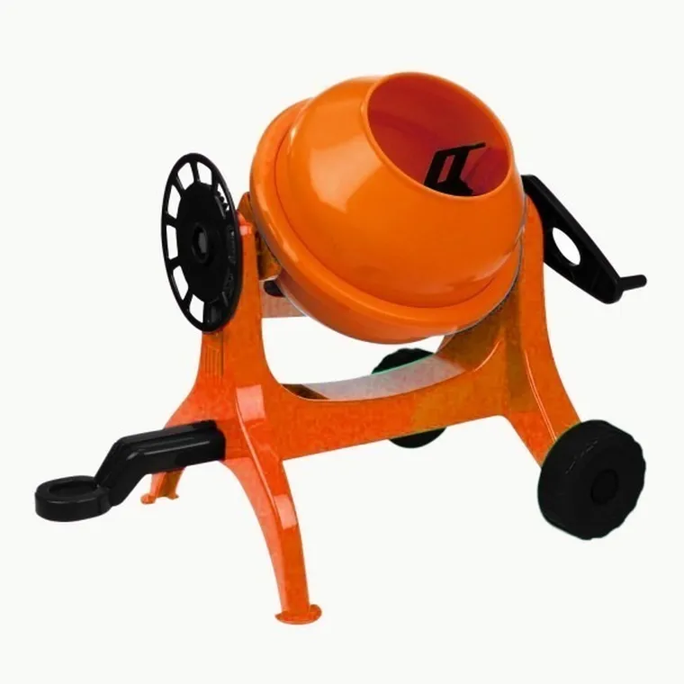 Lena, betoniarka do piasku, pojazd, pomarańczowy