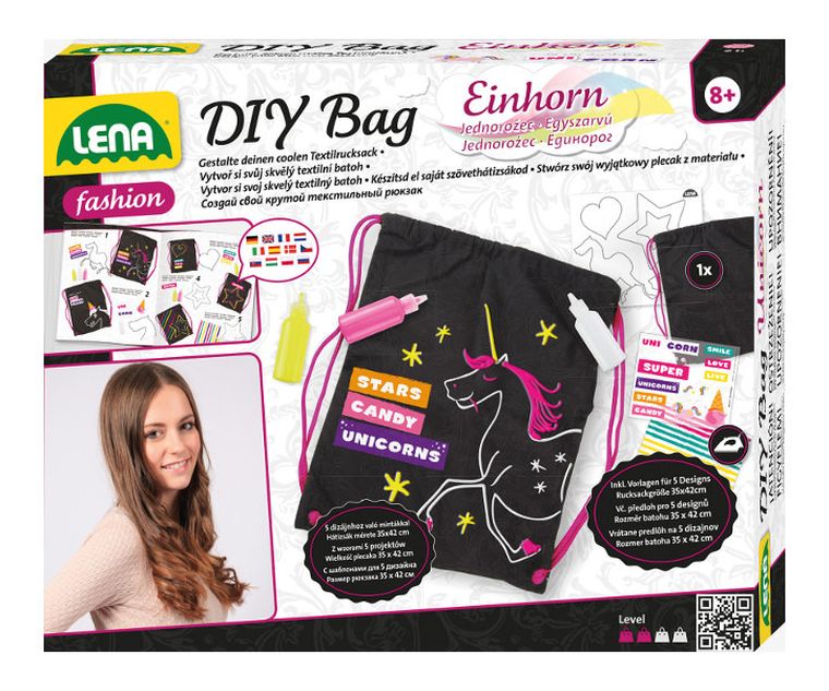 Lena, DIY Bag, plecak sportowy do samodzielnego ozdobienia