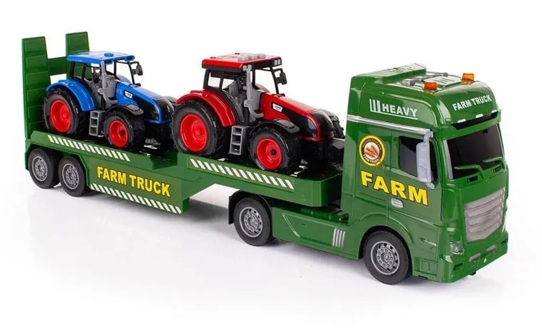 Lena, laweta z traktorami, pojazdy ze światłem i dźwiękiem