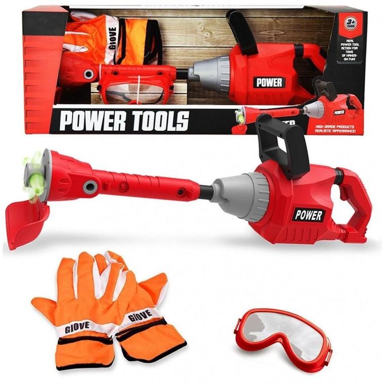 Lena, podkaszarka interaktywna z akcesoriami, czerwona