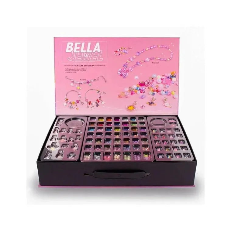 Lena, zestaw biżuterii dla dzieci DIY, 3800 elementów