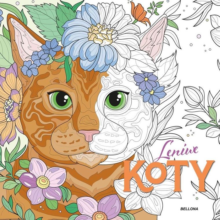 Leniwe koty (kolorowanka)