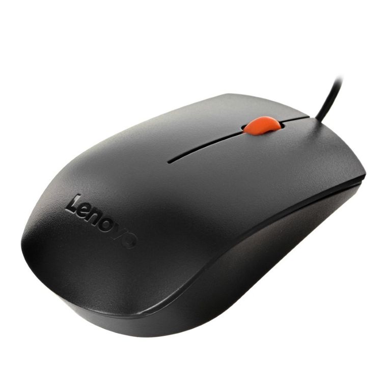 Lenovo, mysz optyczna, 300 USB Mouse GX30M39704, 1600 DPI, czarny
