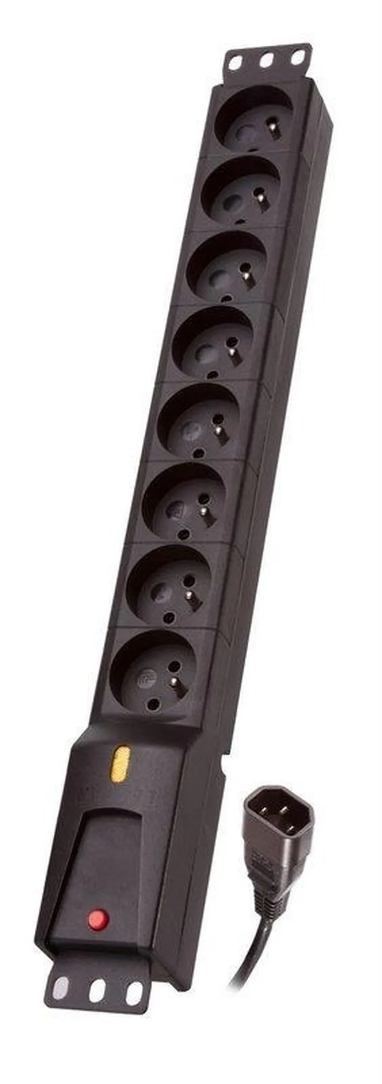 Lestar, listwa przeciwprzepięciowa, Lzrm 810, 8 X Ute, 1,5m, czarny