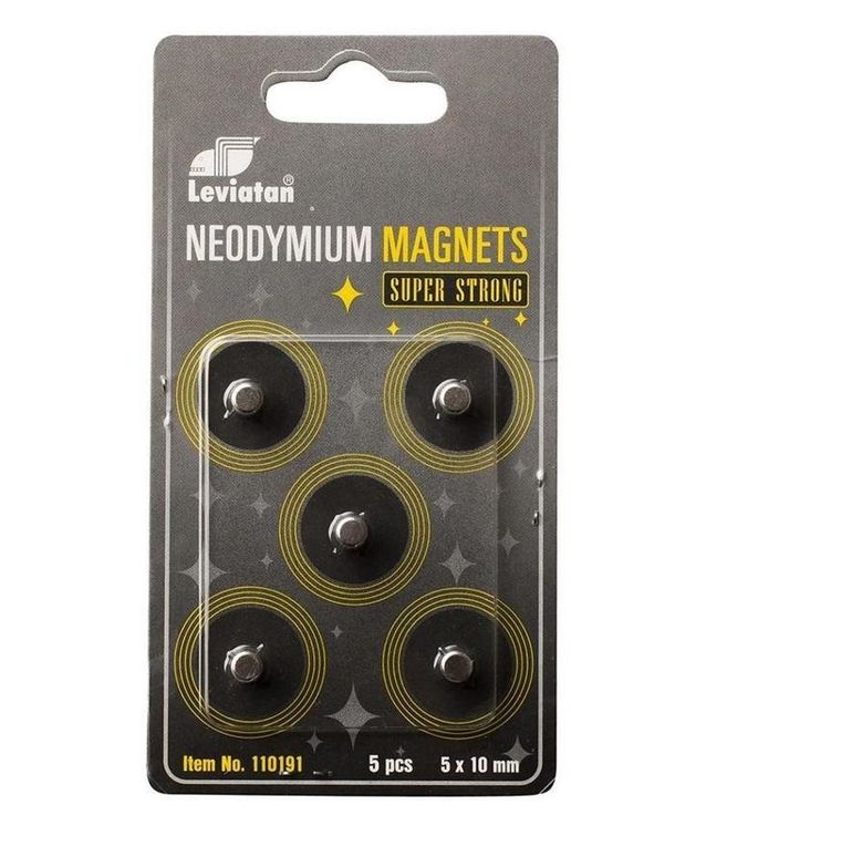 Leviatan, magnesy neodymowe, 5 szt.