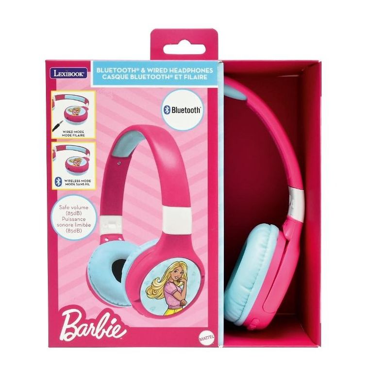 Lexibook, Barbie, słuchawki bluetooth 2w1