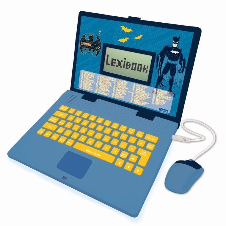 Lexibook, Batman, laptop edukacyjny, dwujęzyczny, 124 zadań