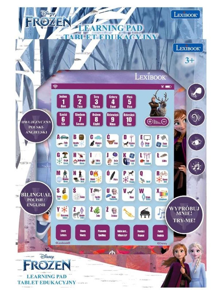 Lexibook, Frozen, dwujęzyczny tablet edukacyjny