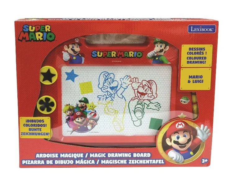 Lexibook, Super Mario, magnetyczna tablica kreślarska z akcesoriami, A5