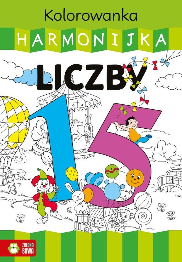 Liczby. Kolorowanka harmonijka