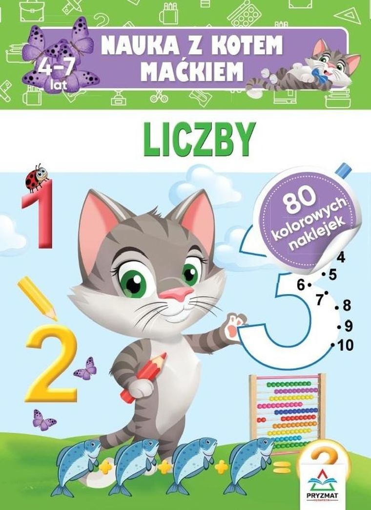 Liczby. Nauka z kotem Maćkiem