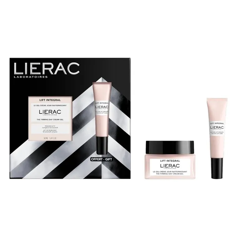 Lierac, Lift Integral, zestaw: ujędrniający krem-żel na dzień, 50 ml + liftingujący krem pod oczy, 15 ml