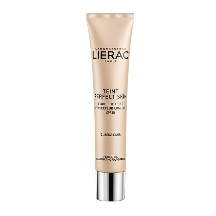 Lierac, Teint Perfect Skin SPF20, lekki podkład rozświetlający do twarzy, 01 Beige Clair, 30 ml