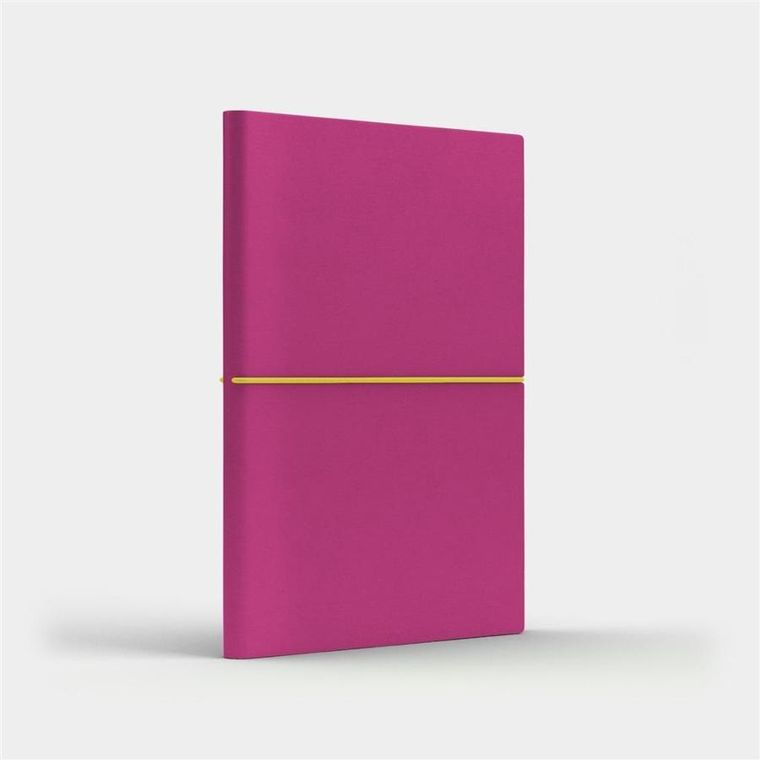 Like U, Fun M, notatnik A5, kratka, różowy/cytrynowy, 1 szt.