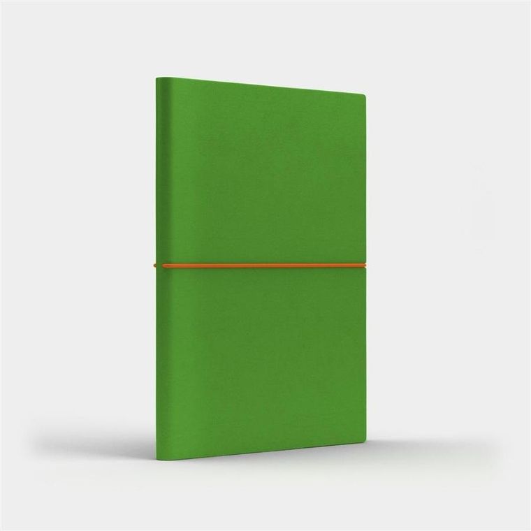 Like U, Fun M, notatnik A5, kropki, jasnozielony/pomarańczowy, 1 szt.