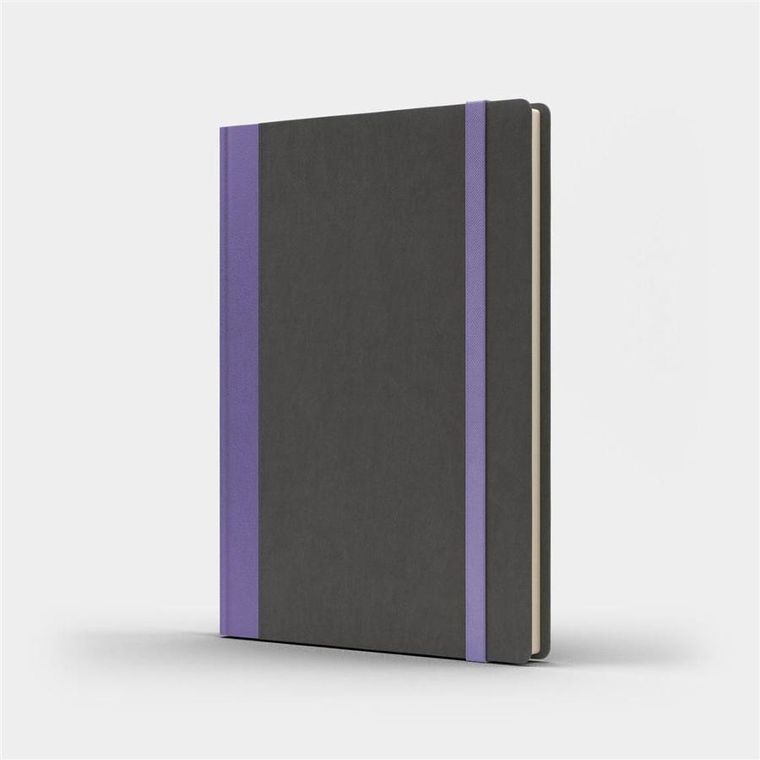 Like U, Pro L, notatnik B5, kratka, szary/fioletowy, 1 szt.