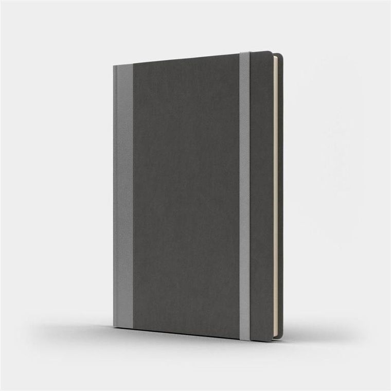 Like U, Pro L, notatnik B5, kropki, szary/srebrny, 1 szt.