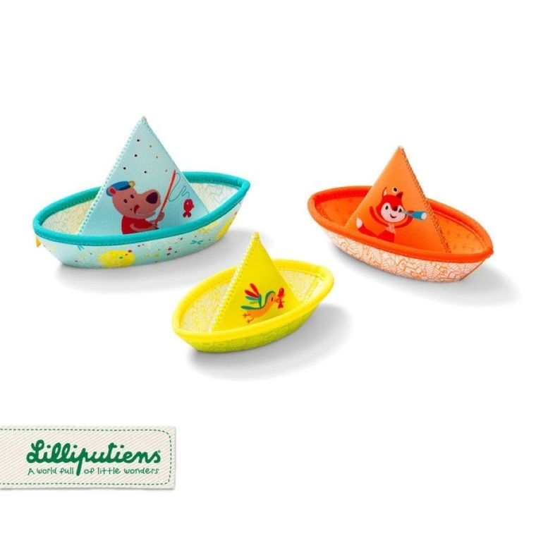 Lilliputiens, 3 łódeczki do kąpieli, 6m+