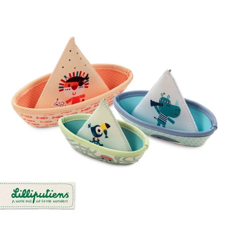 Lilliputiens, Dżungla, 3 łódeczki do kąpieli, 6m+