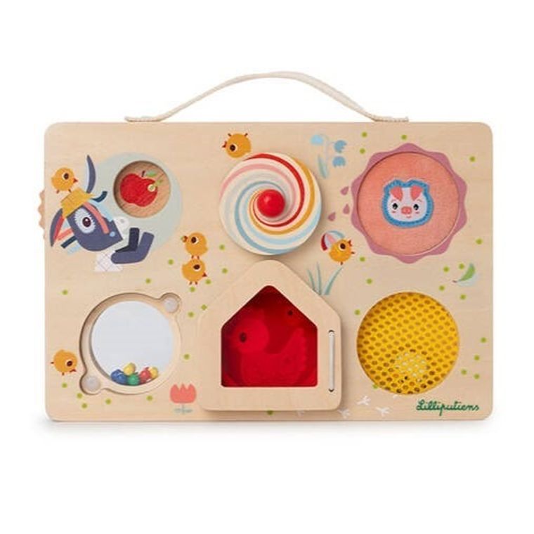 Lilliputiens, Farma, drewniana tablica manipulacyjna, 12m+