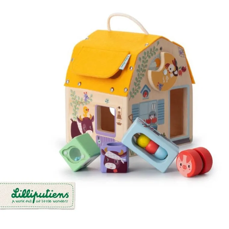 Lilliputiens, Farma, drewniany domek dźwiękowy, 12m+