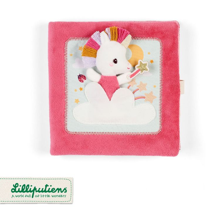 Lilliputiens, Jednorożec Lena, Strażniczka snów, książeczka aktywizująca z mini przytulanką, 18m+