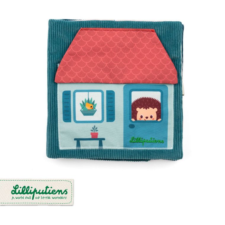 Lilliputiens, Jeżyk Leon, Emocje, książeczka aktywizująca z mini pacynkami, 18m+