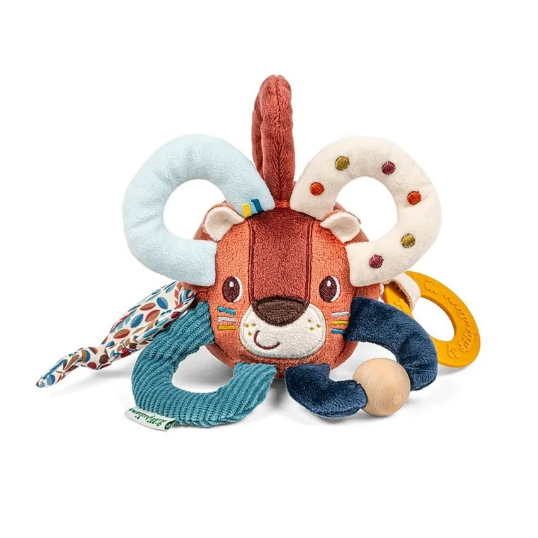 Lilliputiens, Lew Jack, piłeczka aktywizująca, wielofunkcyjna, 3m+