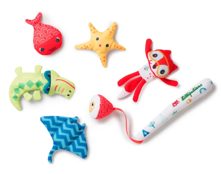 Lilliputiens, Lisiczka Alice, zestaw do wędkowania w kąpieli, 12m+