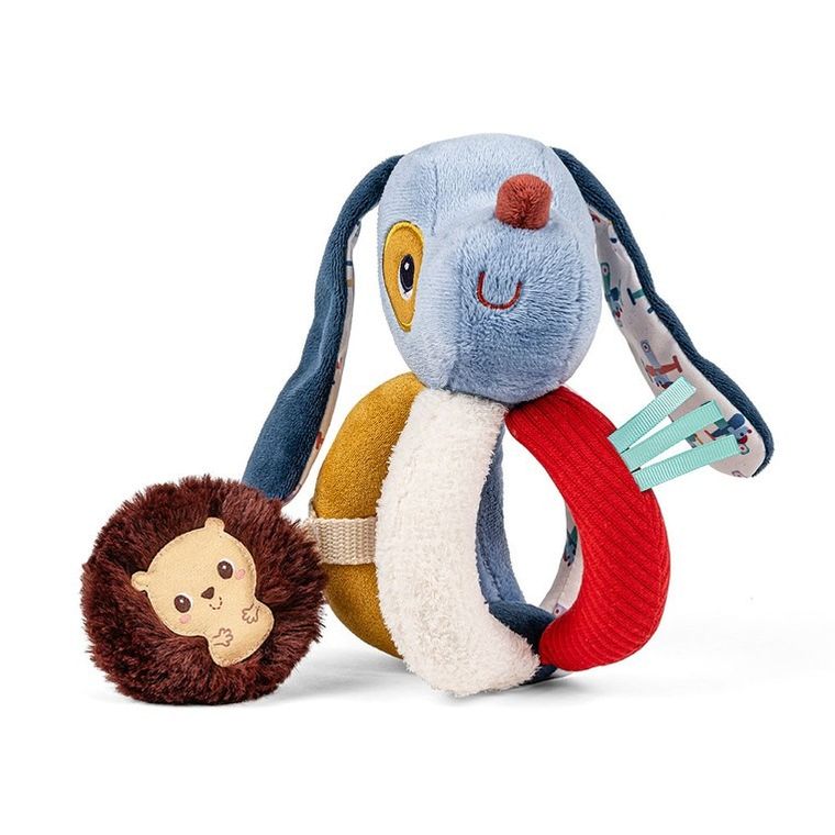 Lilliputiens, Piesek Jules, grzechotka z uchwytami, 6m+