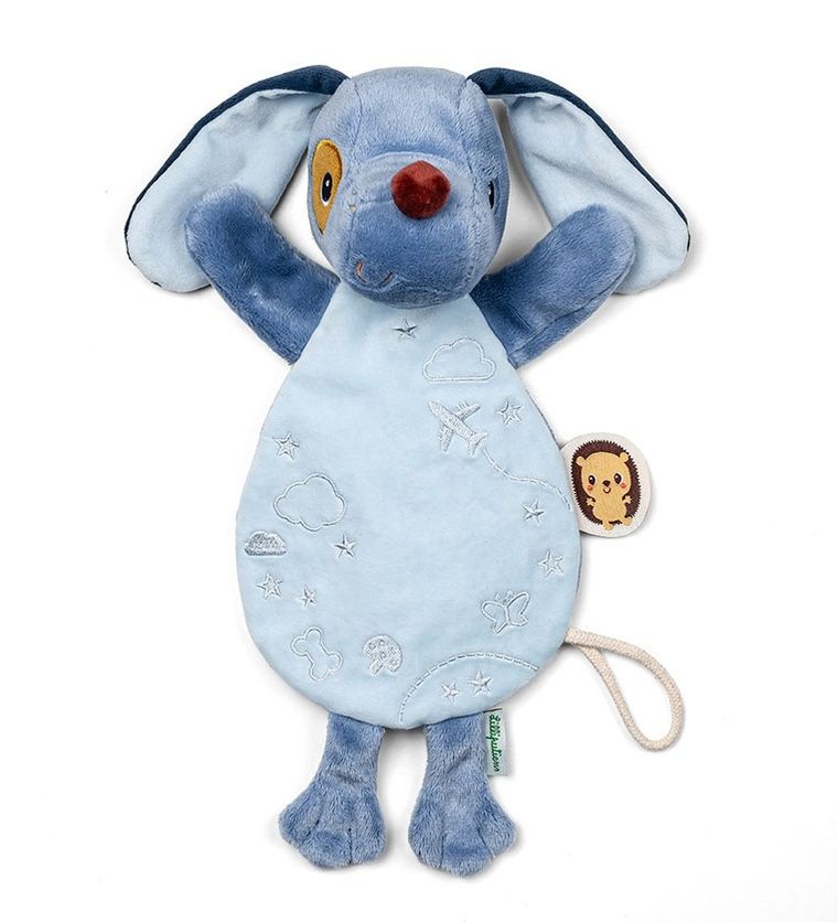 Lilliputiens, Piesek Jules, maskotka, komforter, pacynka świecąca w ciemności, 0m+