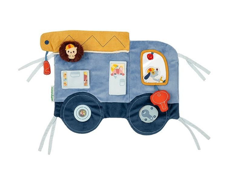 Lilliputiens, Piesek Jules, miękka tablica aktywizująca, samochód, 3m+