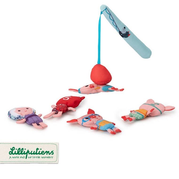 Lilliputiens, Wilk Louis, zestaw do wędkowania w kąpieli, 12m+