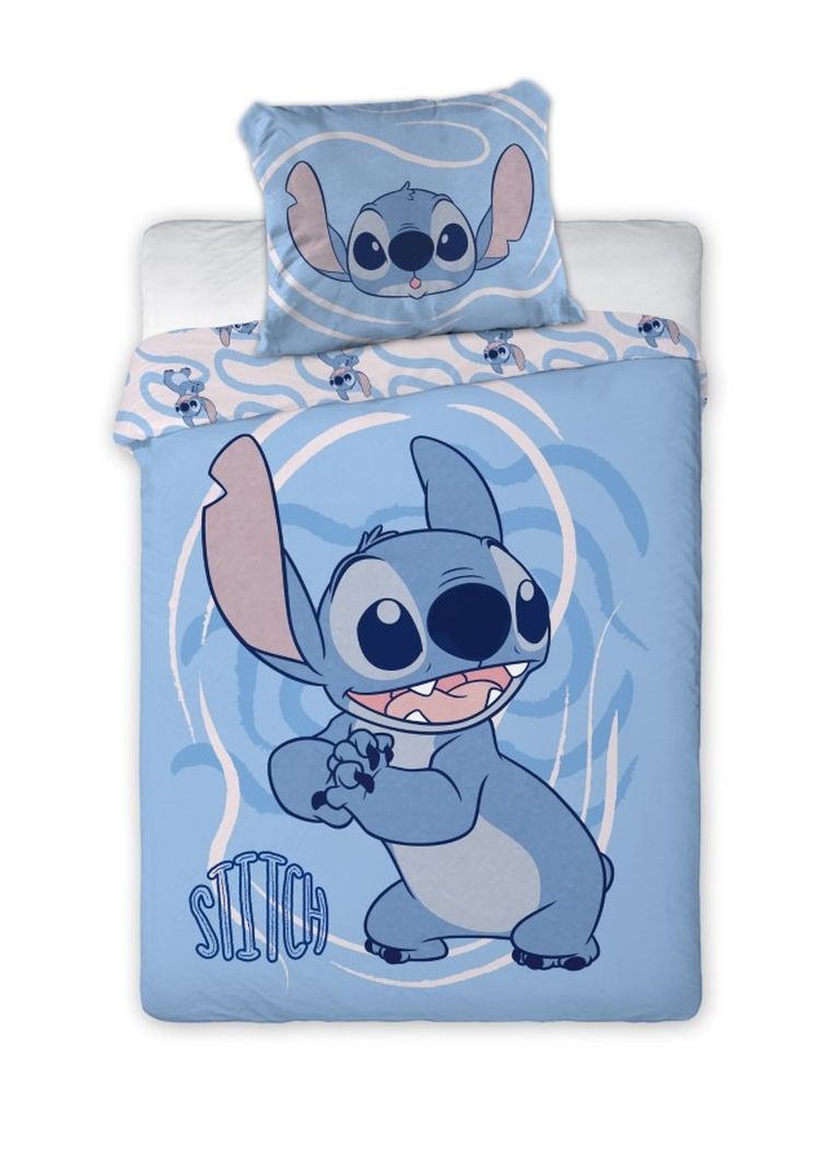 Lilo i Stitch, 2-częściowy komplet pościeli bawełnianej, 100-135 cm