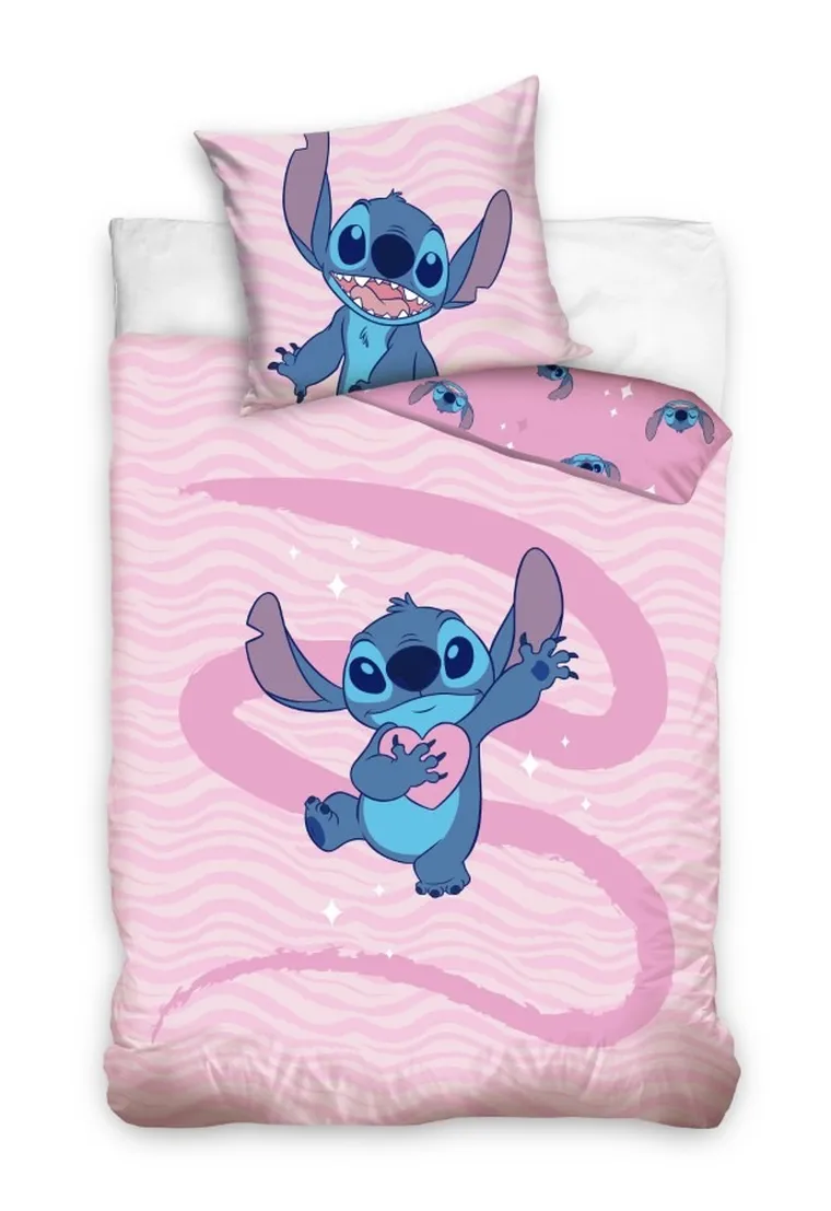 Lilo i Stitch, 2-częściowy komplet pościeli bawełnianej, 140-200 cm
