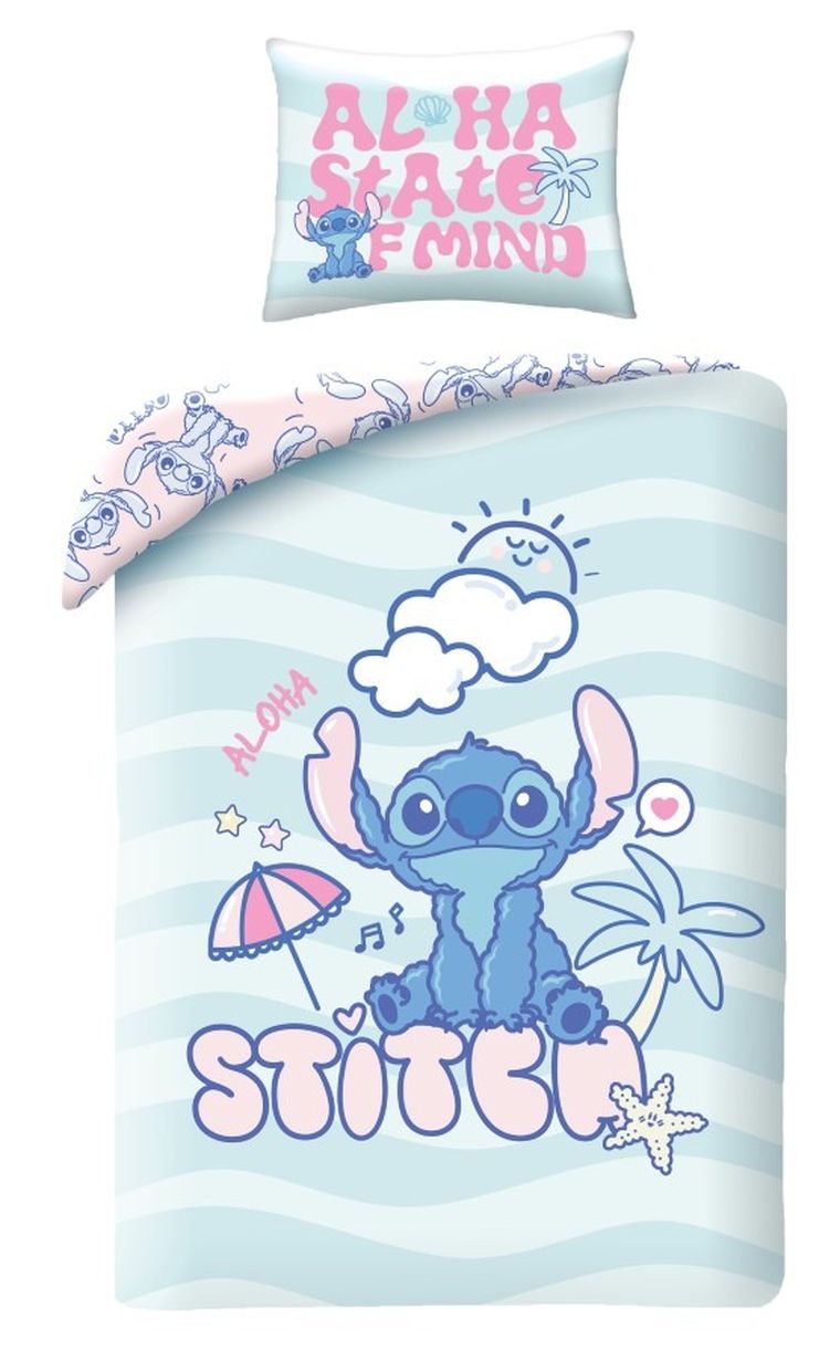 Lilo i Stitch, 2-częściowy komplet pościeli bawełnianej, 140-200 cm