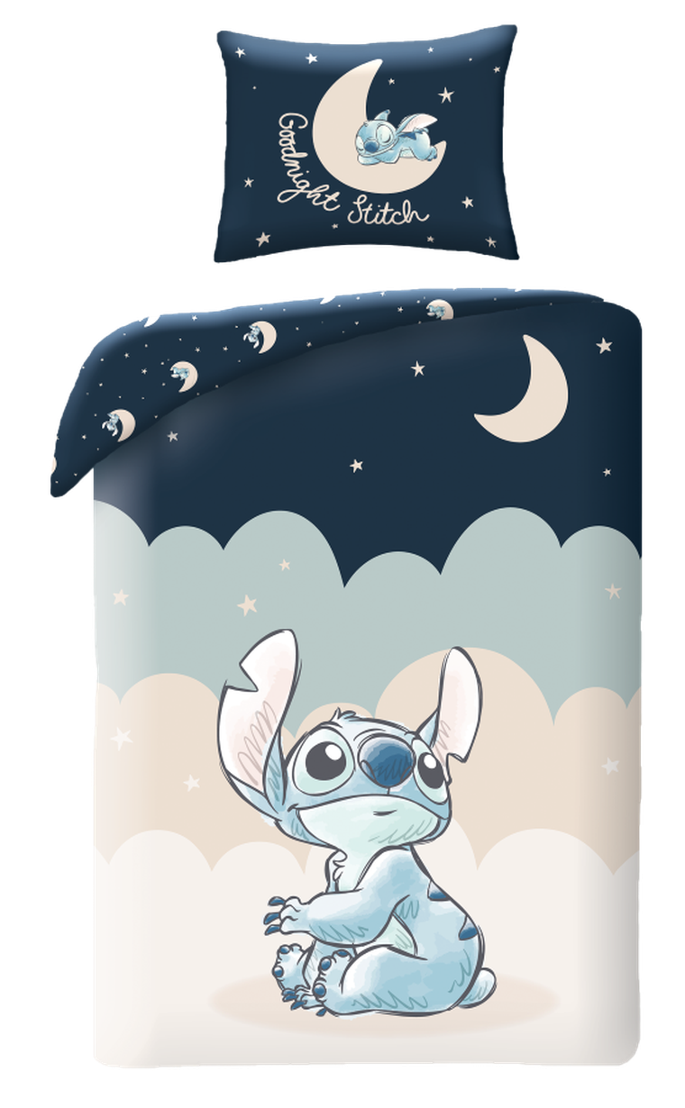 Lilo i Stitch, 2-częściowy komplet pościeli bawełnianej, 160-200 cm