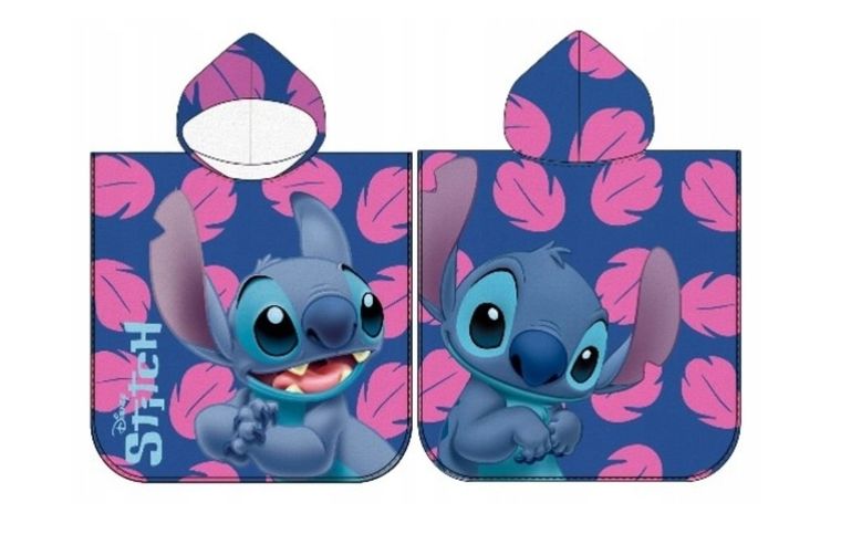 Lilo i Stitch, poncho, ręcznik z kapturem, 55-110 cm