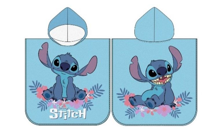 Lilo i Stitch, poncho, ręcznik z kapturem, 55-110 cm