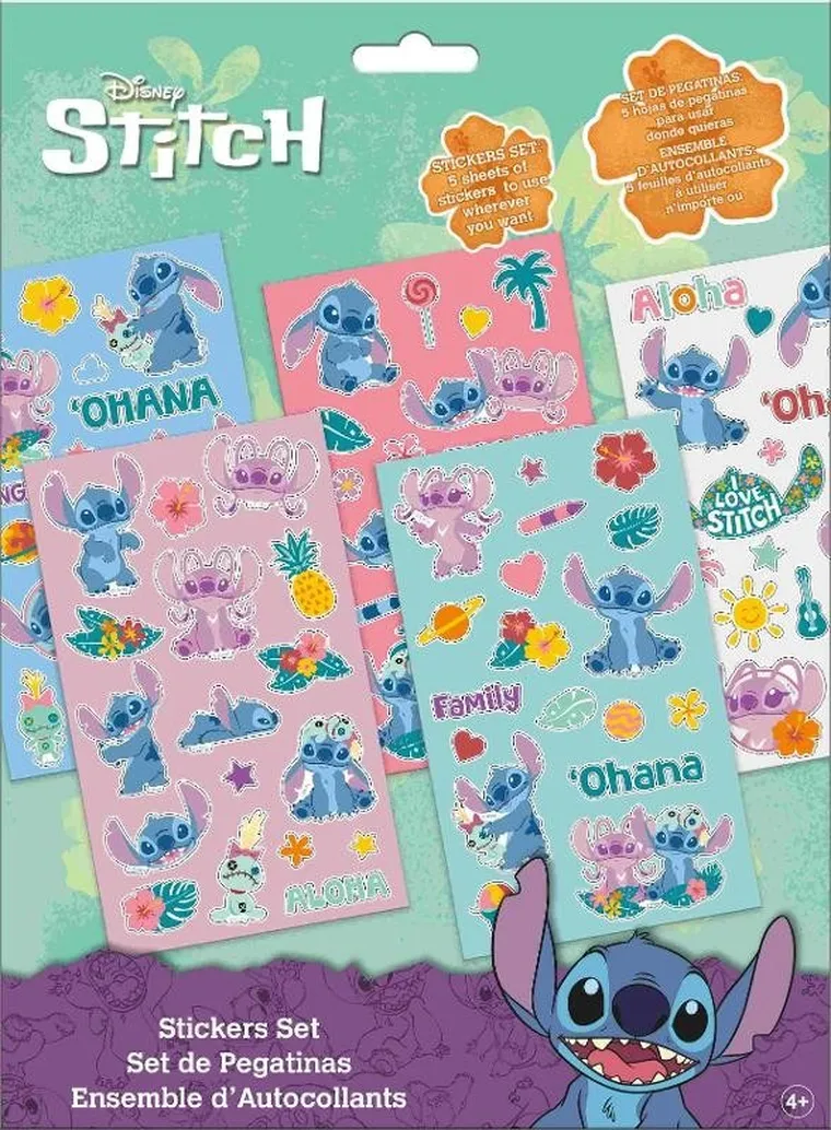 Lilo i Stitch, zestaw 92 naklejek