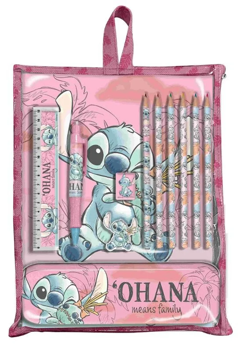 Lilo i Stitch, zestaw piśmienniczy, 12 elementów
