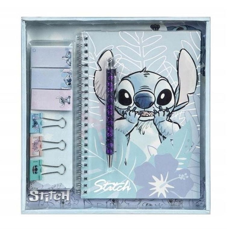 Lilo i Stitch, zestaw piśmienniczy, przybory szkolne, 8 elementów