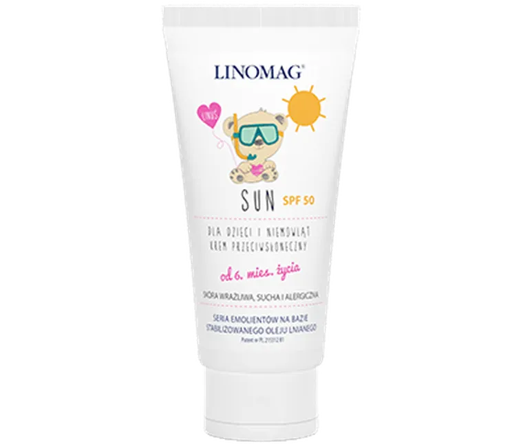 Linomag, Sun SPF 50, krem przeciwsłoneczny, 50 ml