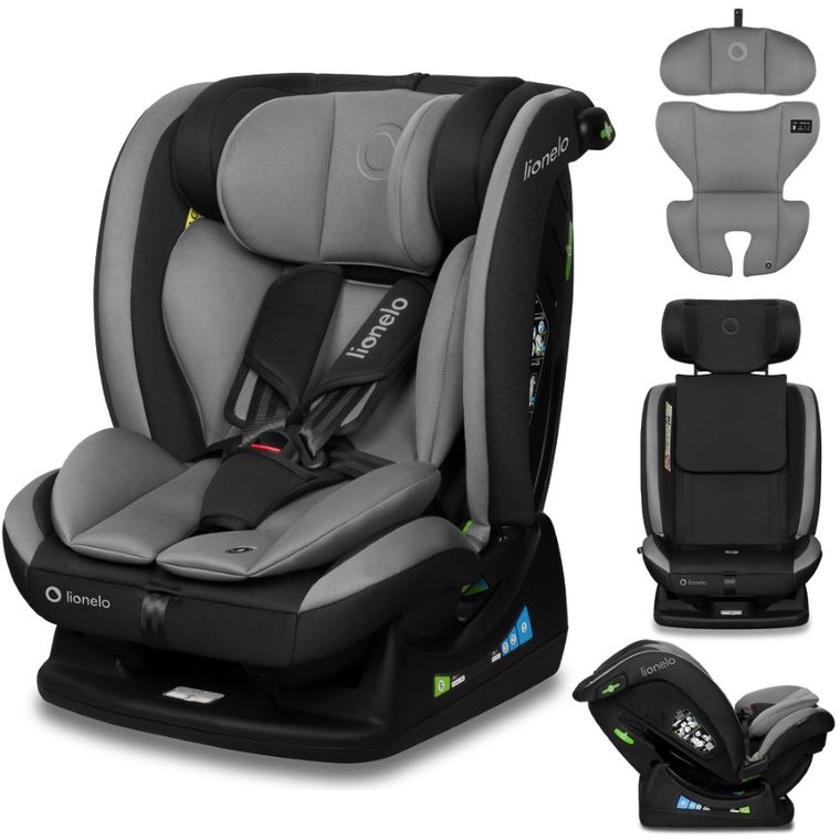 Lionelo, Aart, i-Size, fotelik samochodowy, grey graphite, 40-150 cm