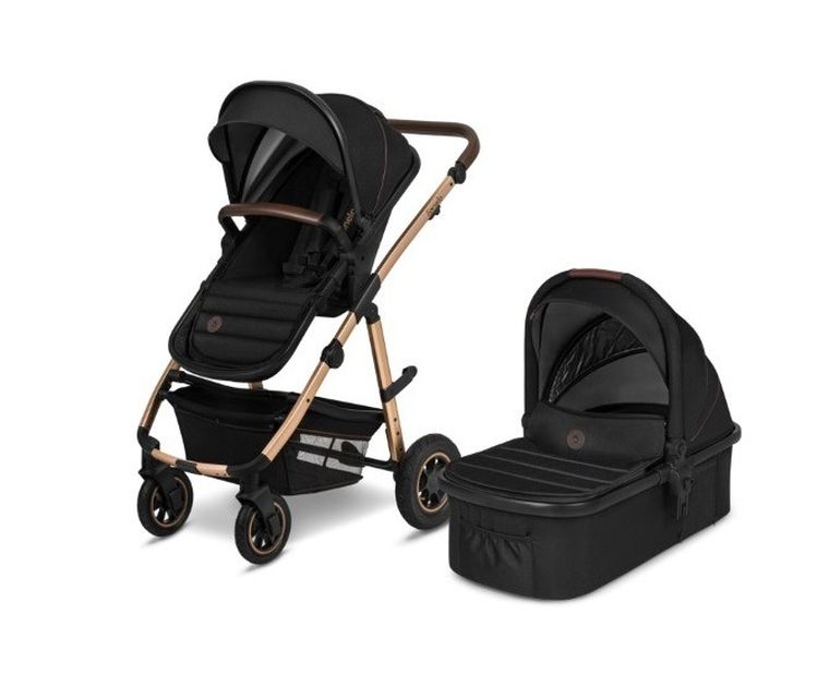 Lionelo, Amber 2in1, wózek wielofunkcyjny, Black Onyx