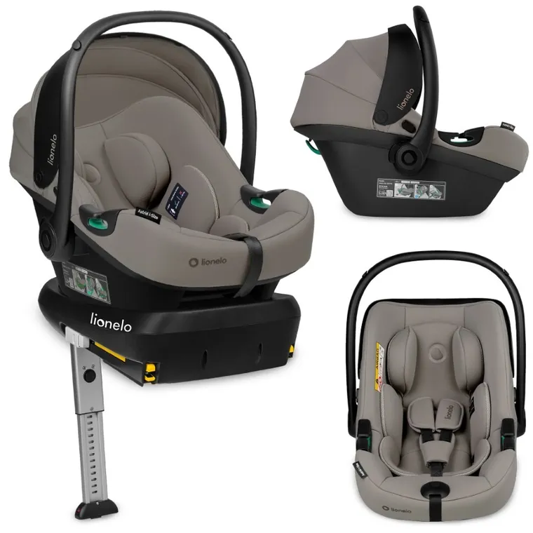 Lionelo, Astrid, i-Size, fotelik samochodowy z bazą, Beige Taupe